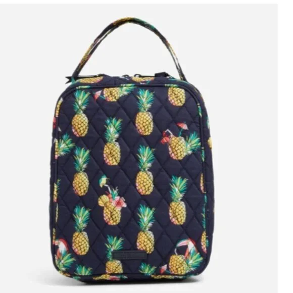 New Vera Bradley Lunch Bunch Bag Toucan Pineapple Tropical Print - Picture 1 of 7